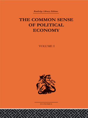 cover image of The Commonsense of Political Economy